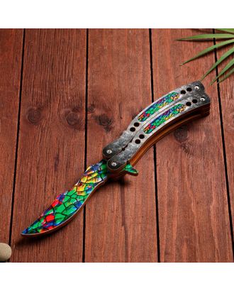 Сувенир деревянный "Нож Бабочка" разноцветный арт. СМЛ-202705-1-СМЛ0007560858