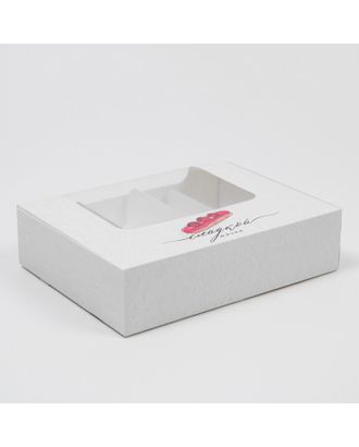 Коробка для эклеров с вкладышами «Сладкая жизнь» - (вкладыш - 4 шт), 20 х 15 х 5 см арт. СМЛ-230021-1-СМЛ0007598244