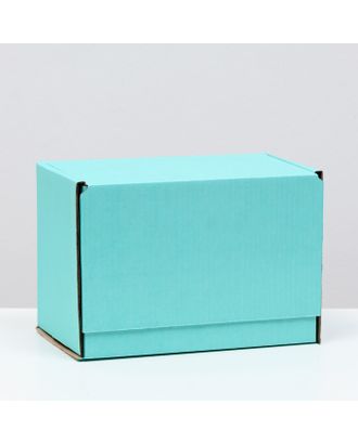 Коробка самосборная, мятная, 26,5 х 16,5 х 19 см, арт. СМЛ-230370-1-СМЛ0007610338