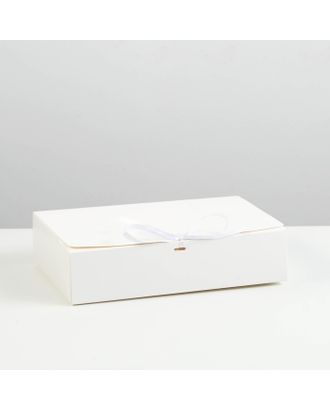 Коробка складная, белая, 21 х 15 x 5 см арт. СМЛ-224902-1-СМЛ0007653871