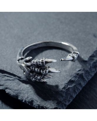 Кольцо "Перстень" хищник, цвет чернёное серебро, безразмерное арт. СМЛ-218726-1-СМЛ0007664806