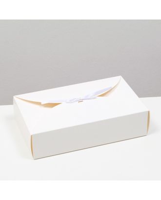 Коробка складная белая, 28 х 17 х 7 см арт. СМЛ-230514-1-СМЛ0007712019
