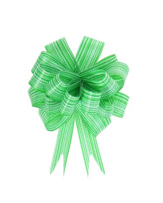 Бант-шар №3 "Тонкие полоски", цвет зелёный арт. СМЛ-95602-2-СМЛ0000894777
