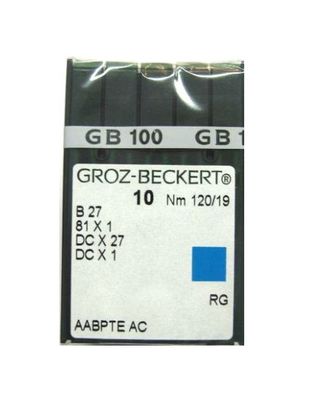 Игла Groz-beckert DCx27 RG (Bx27 RG) № 65/9 арт. ТМ-6295-1-ТМ-0015309