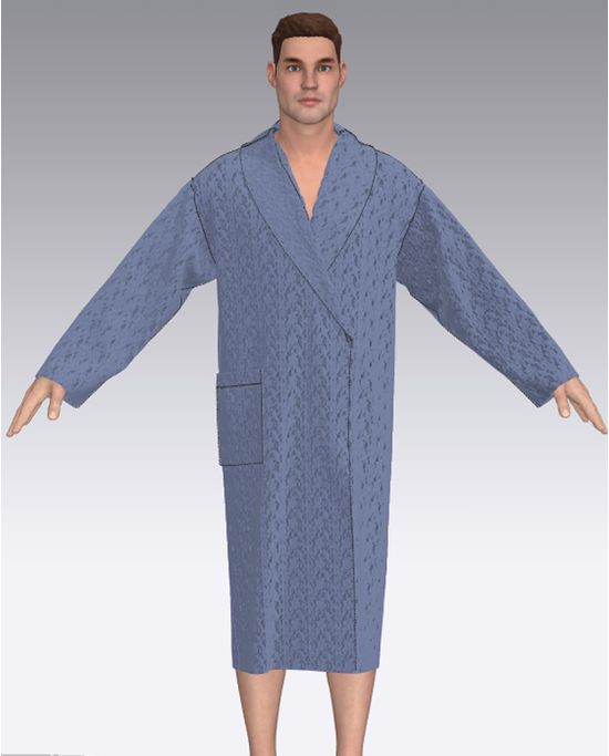 Выкройка мужского халата: легкого или банного. Готовим выкройку халата с запахом