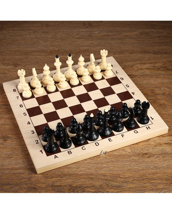 Шахматная доска турнирная, без фигур, 43 х 43 см