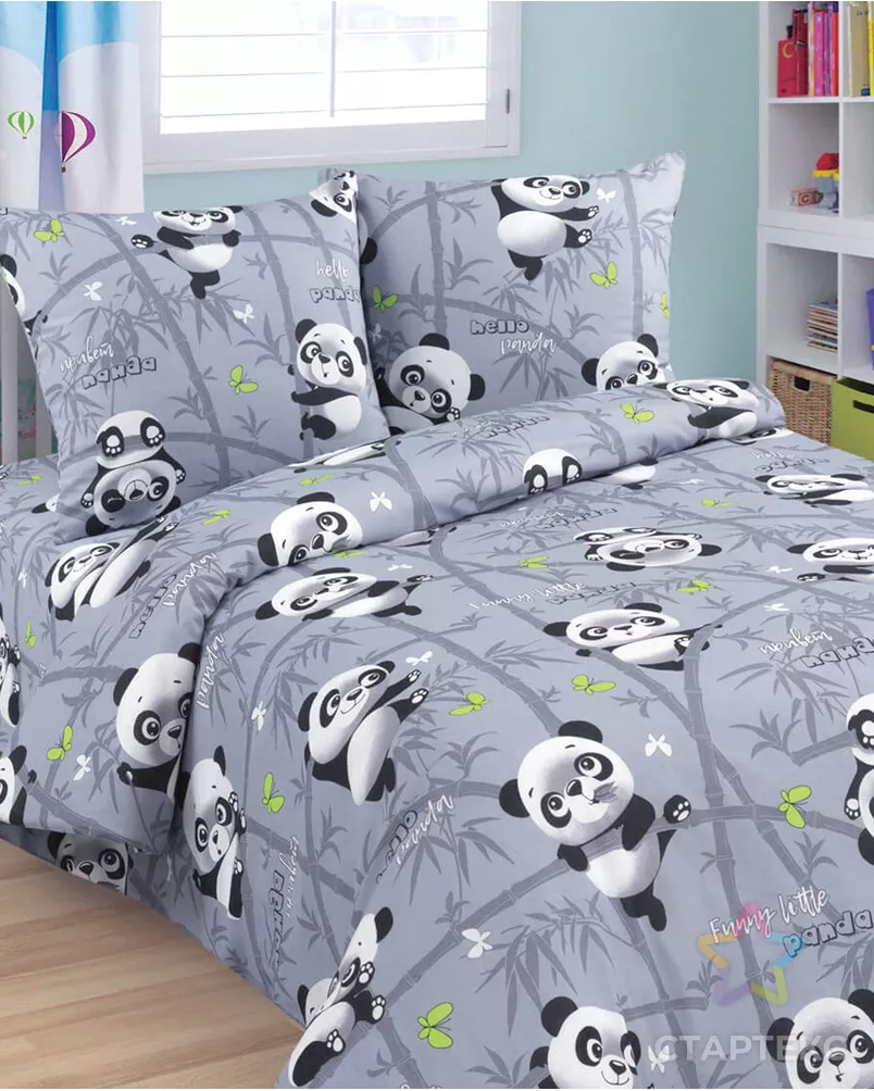 Панды (Бязь 262/122 150 см) арт. ХВ-1243-1-Б00518.001 - рис. 1