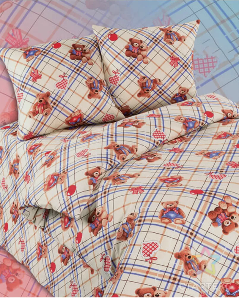 Мишки (Бязь 262/122 150 см) арт. ХВ-1248-1-Б00518.006 - рис. 1