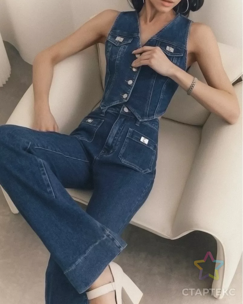 Джинс стрейч "Мустанг" арт. ДЖО-14-19-11232.010 - рис. 3