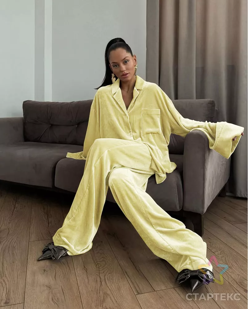 Велюр стрейч "Марсия" 260гр/м.кв. арт. ВЕЛ-12-59-14802.048 - рис. 3