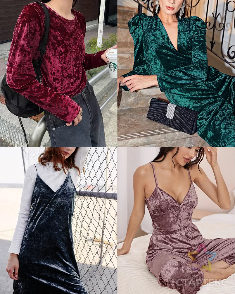 Бархат мраморный 270гр/м.кв. арт. Б-11-3-14803.007 - рис. 3