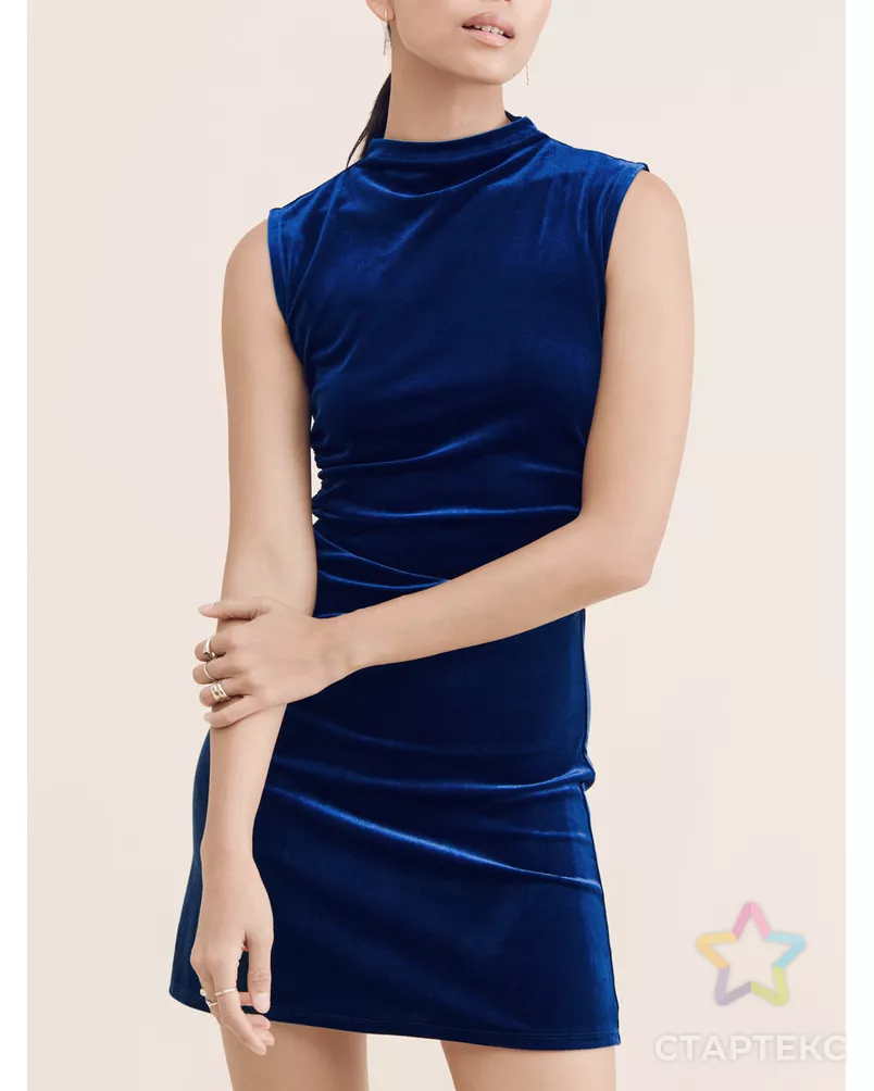 Бархат стрейч однотонный арт. Б-5-6-20091.007 - рис. 3