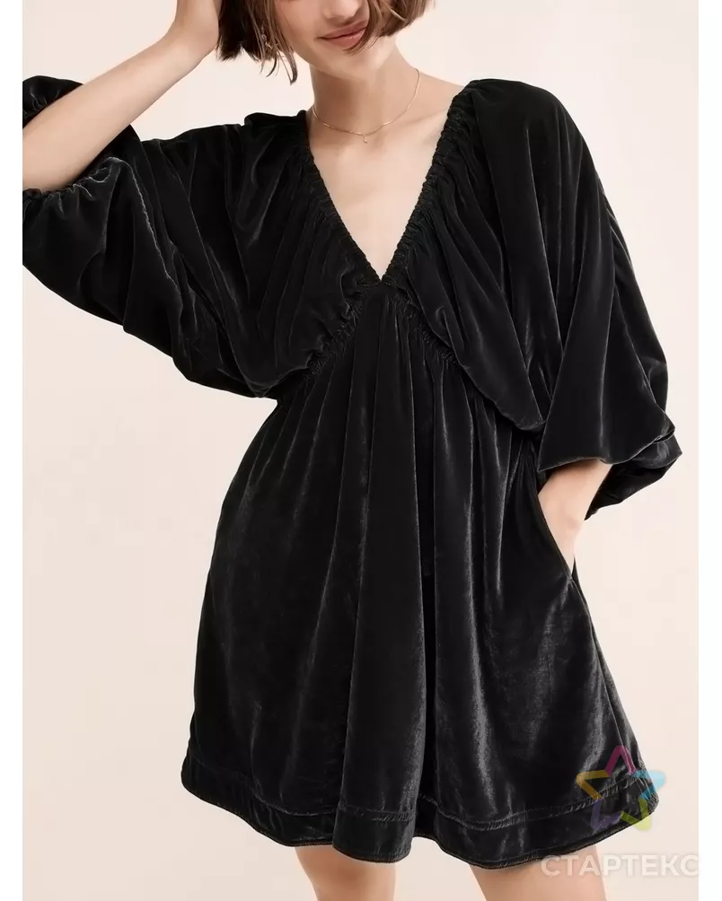 Заказать Бархат стрейч однотонный арт. Б-5-1-20091.001 в undefined - рис. 2