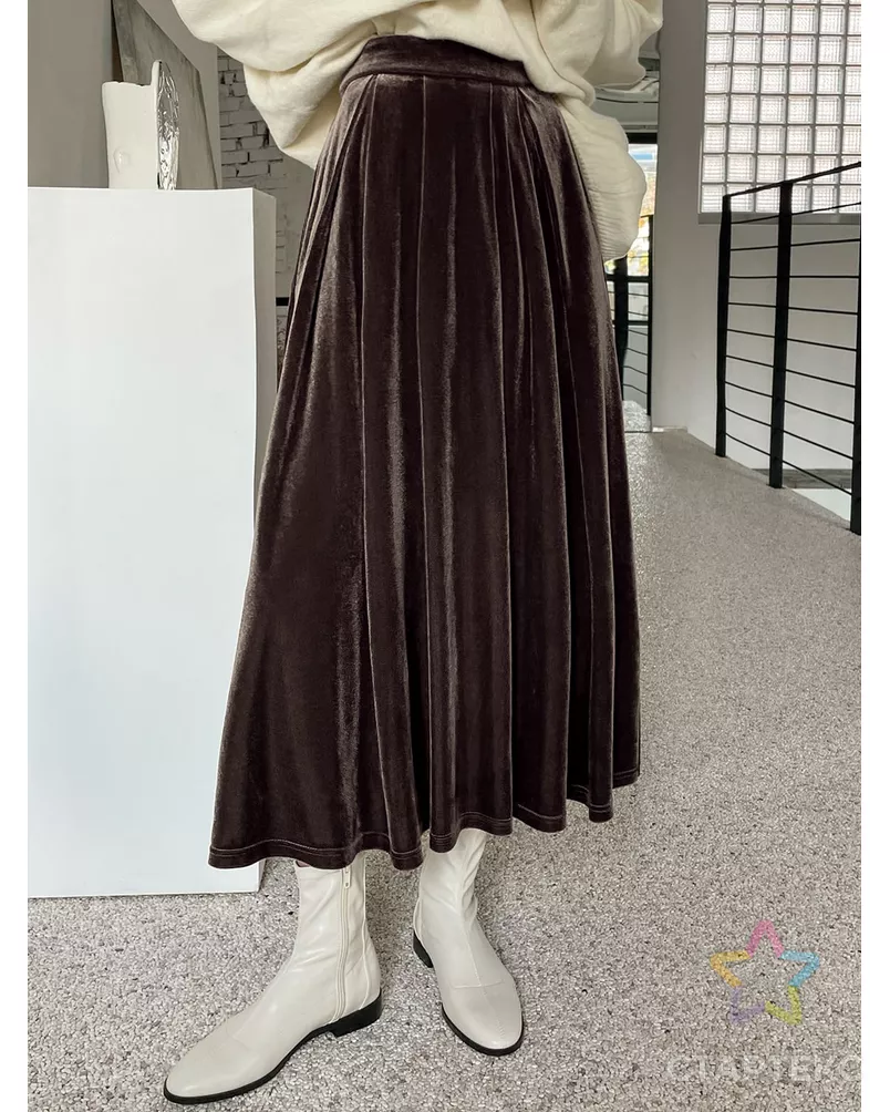 Бархат стрейч однотонный арт. Б-5-15-20091.012 - рис. 2