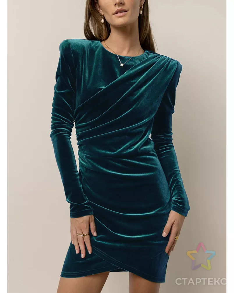 Бархат стрейч однотонный арт. Б-5-12-20091.028 - рис. 2