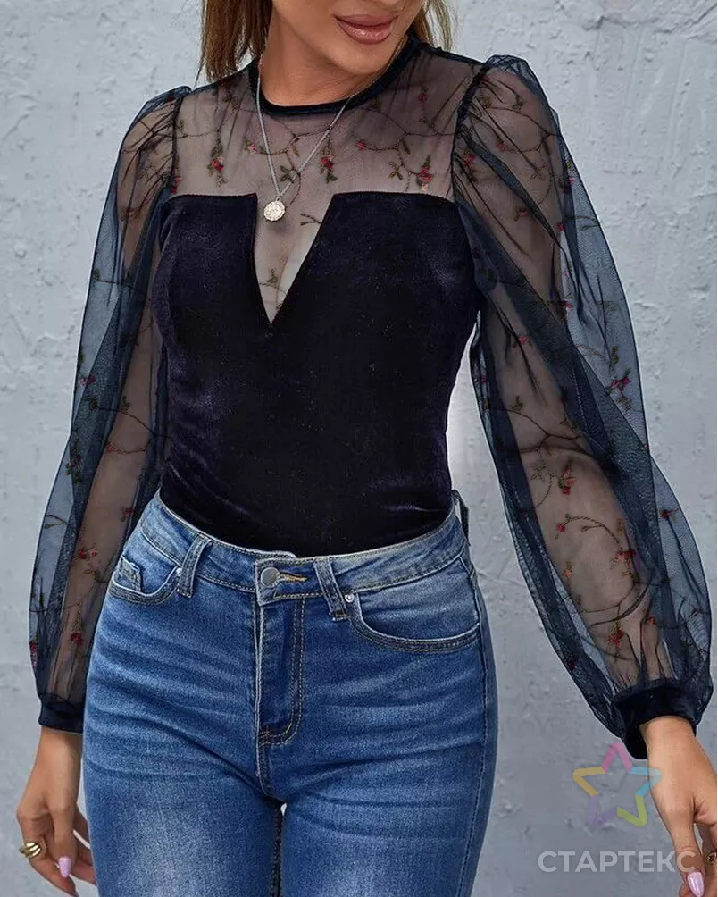 Вышивка на сетке арт. КПГН-63-1-20113.001 - рис. 3