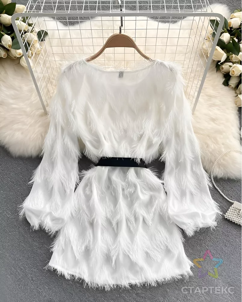 Шифон  "Травка" арт. ШЖК-2-1-26396.003 - рис. 2