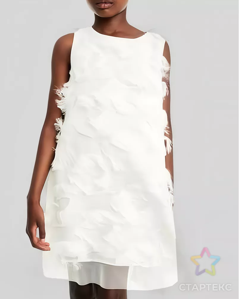 Шифон  "Травка" арт. ШЖК-7-1-26396.005 - рис. 2