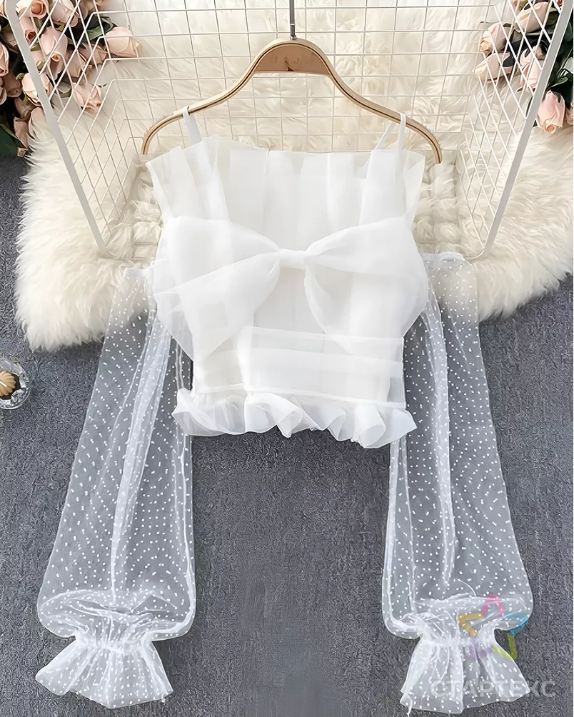 Шифон  с мушкой арт. ШИ-4-1-21647.009 - рис. 2