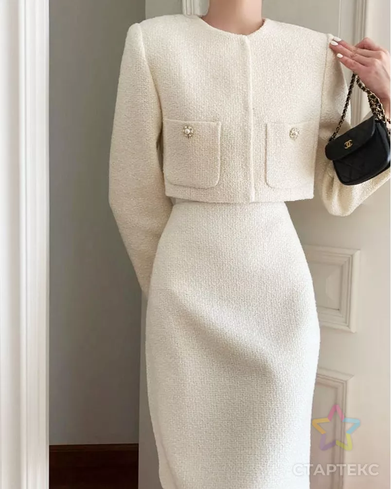 Трикотаж букле с люрексом "Фианит" D3 арт. БКЛ-60-1-24561.008 - рис. 3