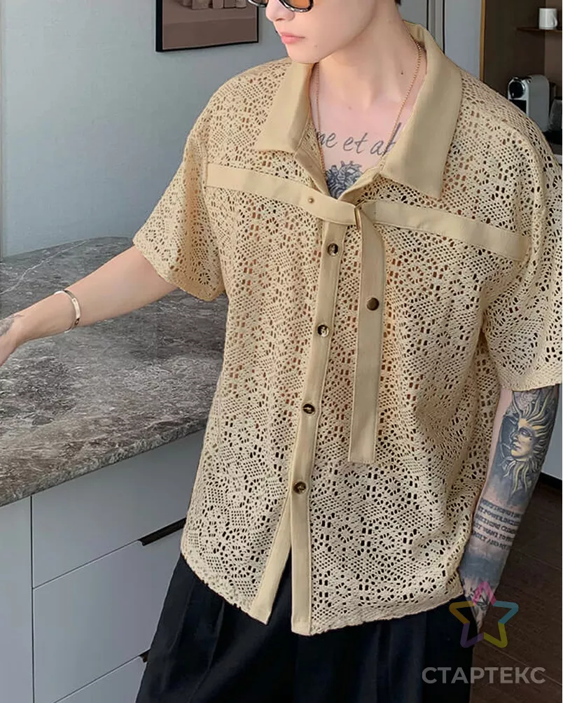 Трикотаж ажурный  "Арту" арт. КПКП-102-3-25303.003 - рис. 3