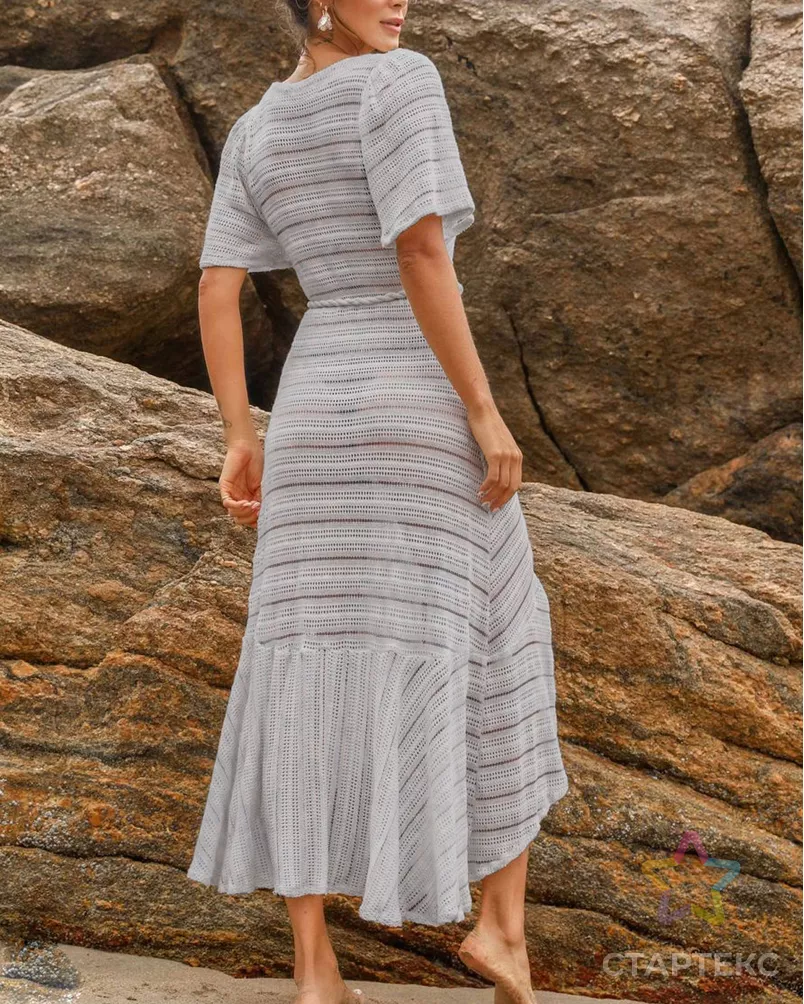 Трикотаж-кружево "Прованс" с напылением арт. ТАЖ-2-2-25374.002 - рис. 3