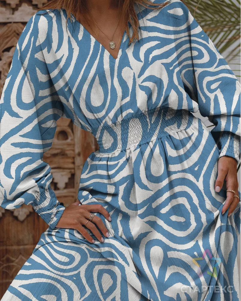 Вискоза плательная "Теноре" принт арт. ПЛ-1031-1-26782.001 - рис. 3