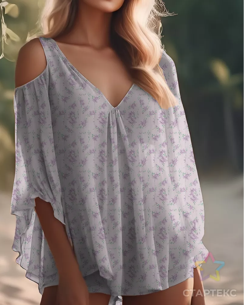 Шифон-жаккард принт арт. ШЖК-6-3-26577.015 - рис. 2