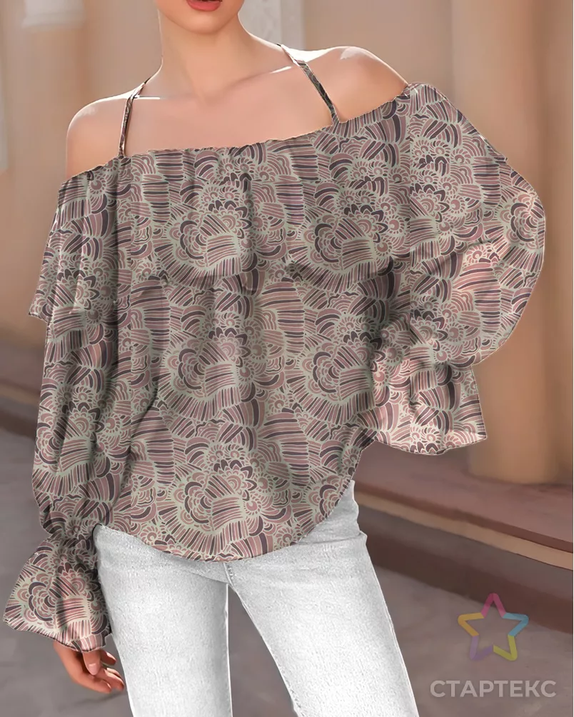 Шифон принт арт. ШП-677-2-21273.028 - рис. 2