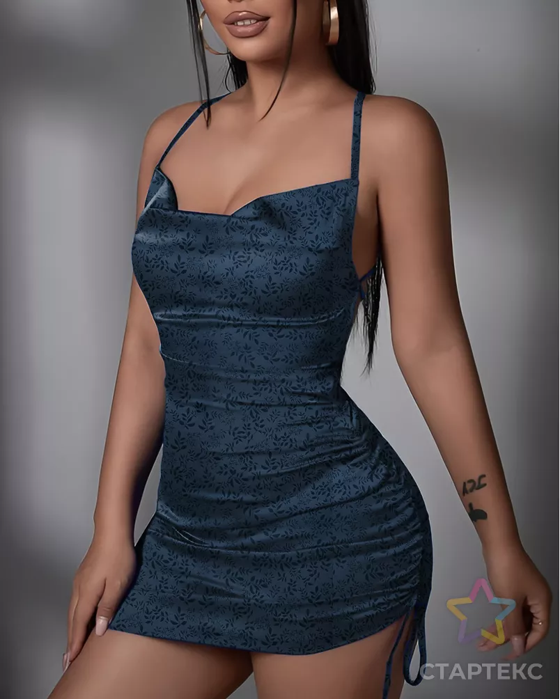 Атлас жаккард "Моар" арт. ЖКА-15-8-7036.139 - рис. 2