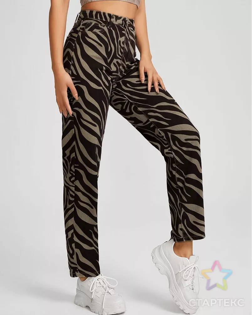 Джинс стрейч "Мали" принт арт. ДЖП-254-2-24589.004 - рис. 2