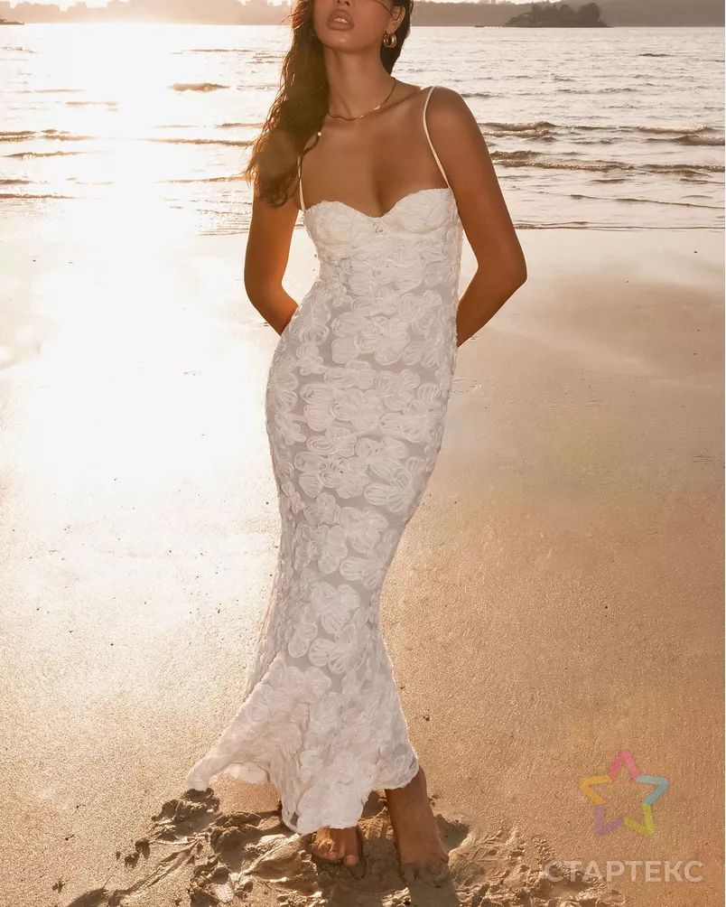 Кружевное полотно с вышивкой "Тичино" арт. КПКП-97-2-24621.002 - рис. 3