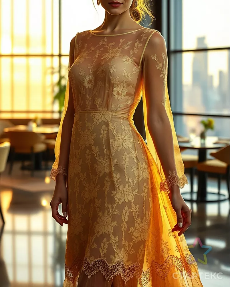 Вышивка на сетке с пайеткой и бусинами арт. ПКП-28-2-26488.007 - рис. 2