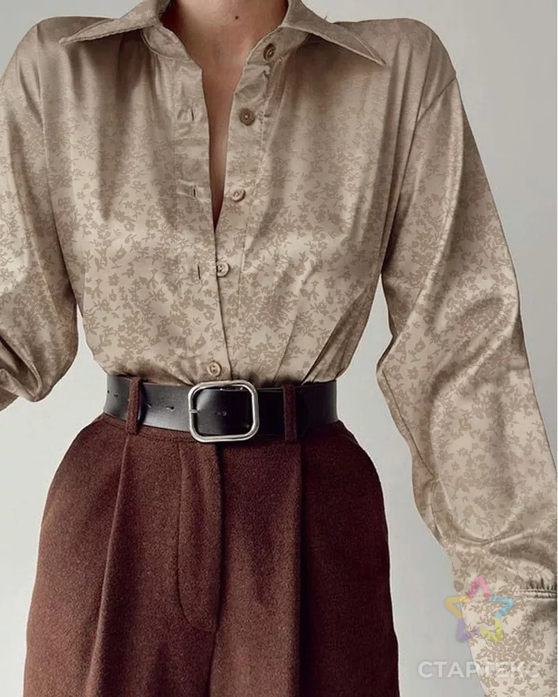 Атлас жаккард "Моар" арт. БЛ-57-2-7036.148 - рис. 3