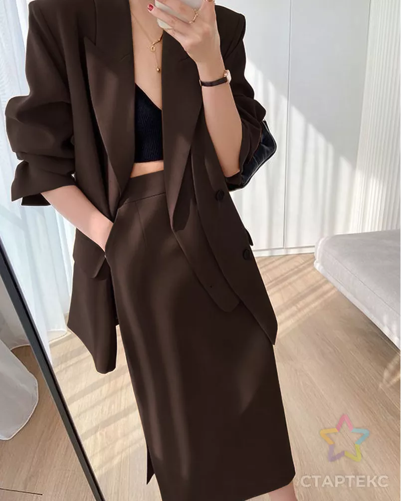 Костюмная стрейч "Сутинг" арт. КО-55-115-9211.102 - рис. 3