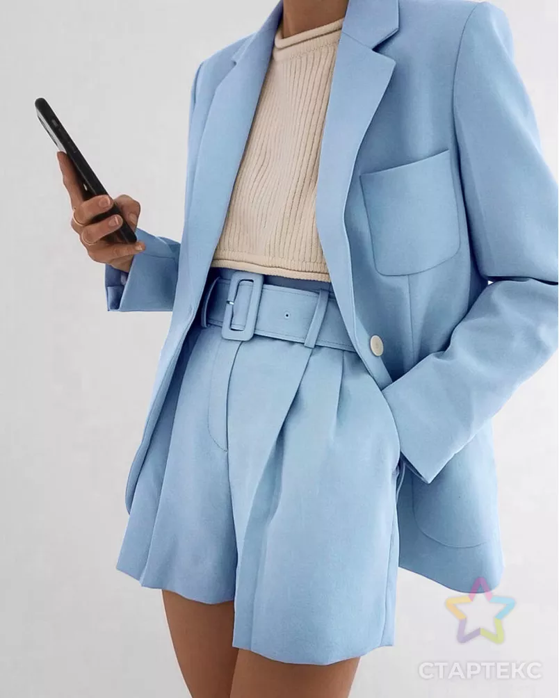 Костюмная стрейч "Сутинг" арт. КО-55-117-9211.104 - рис. 3