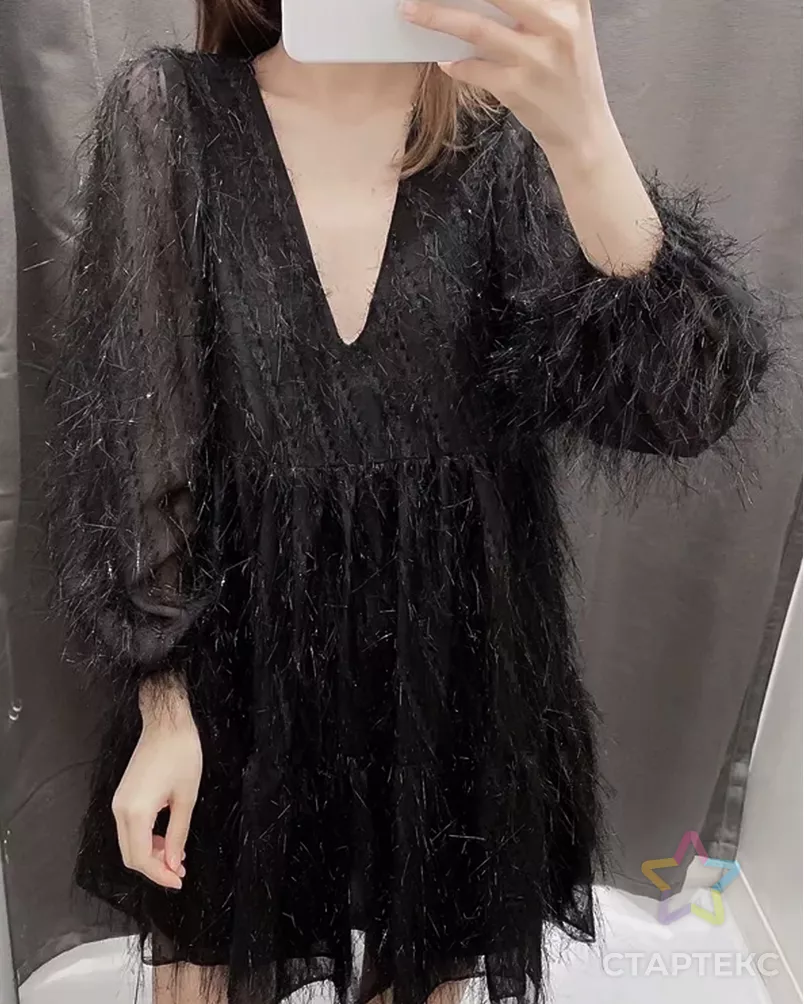 Декоративный шифон "Дождик" арт. ШЖК-12-2-25994.002 - рис. 2