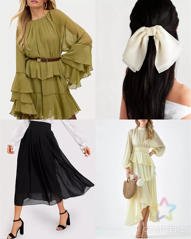 Креп-шифон "Азели" арт. ШО-39-37-8820.023 - рис. 3