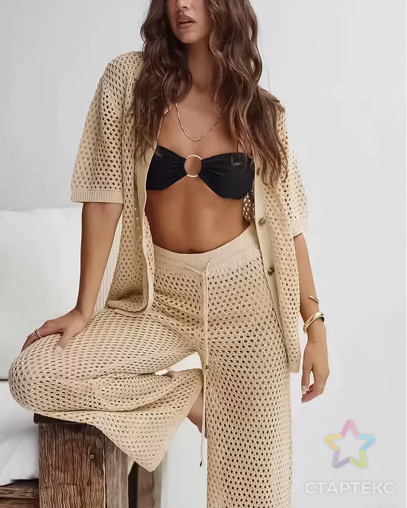 Трикотаж ажурный "Толон" арт. ТАЖ-1-2-25305.002 - рис. 1