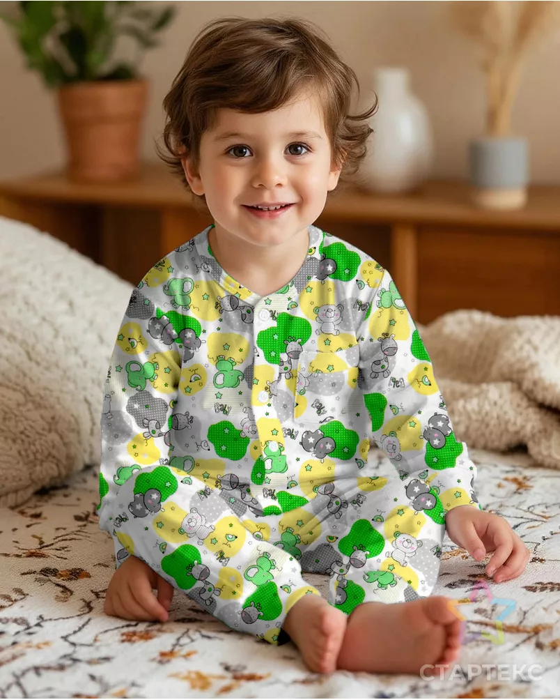 Звездные слоники (фланель детская) арт. ФД90-170-1-0876.127 - рис. 6