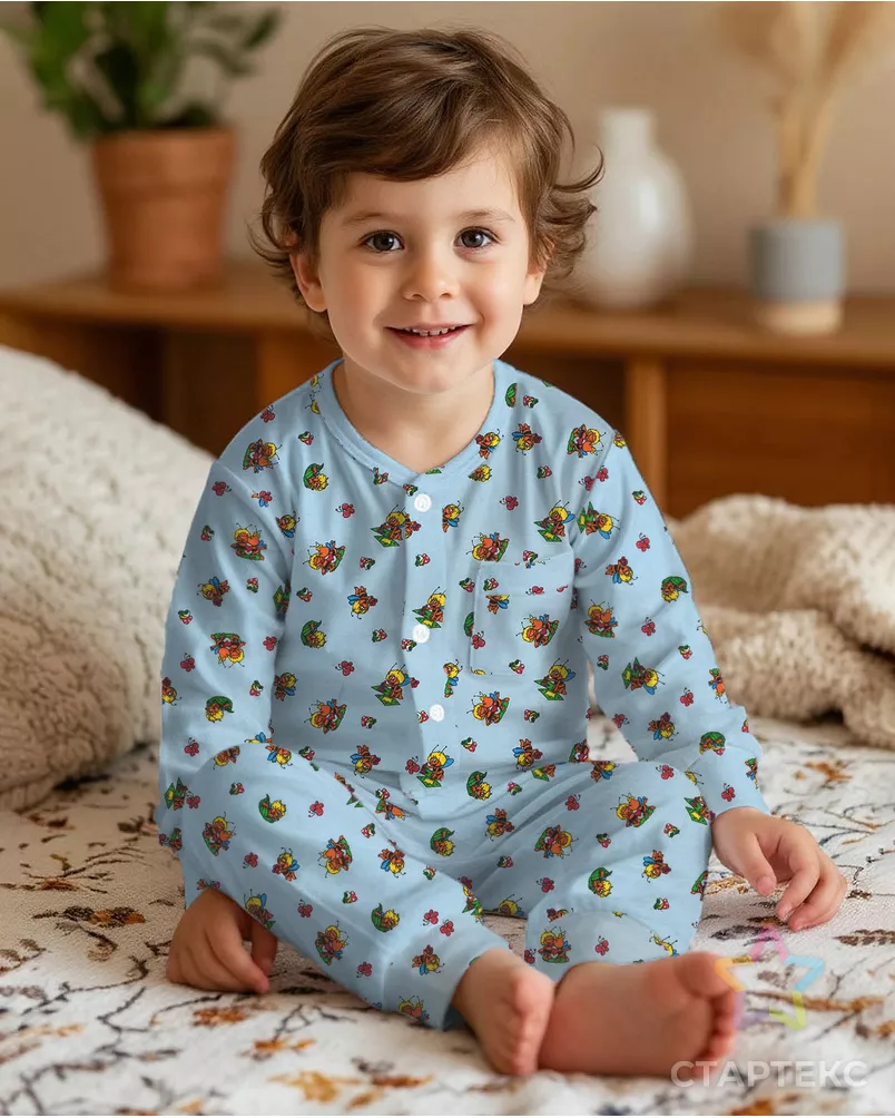 Фланель детская "Пчелки" арт. ФД75-74-1-1652.020 - рис. 6