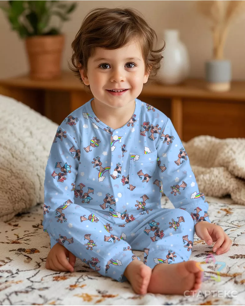 Радужные жирафики (Фланель детская) арт. ФД-2-1-0876.157 - рис. 7