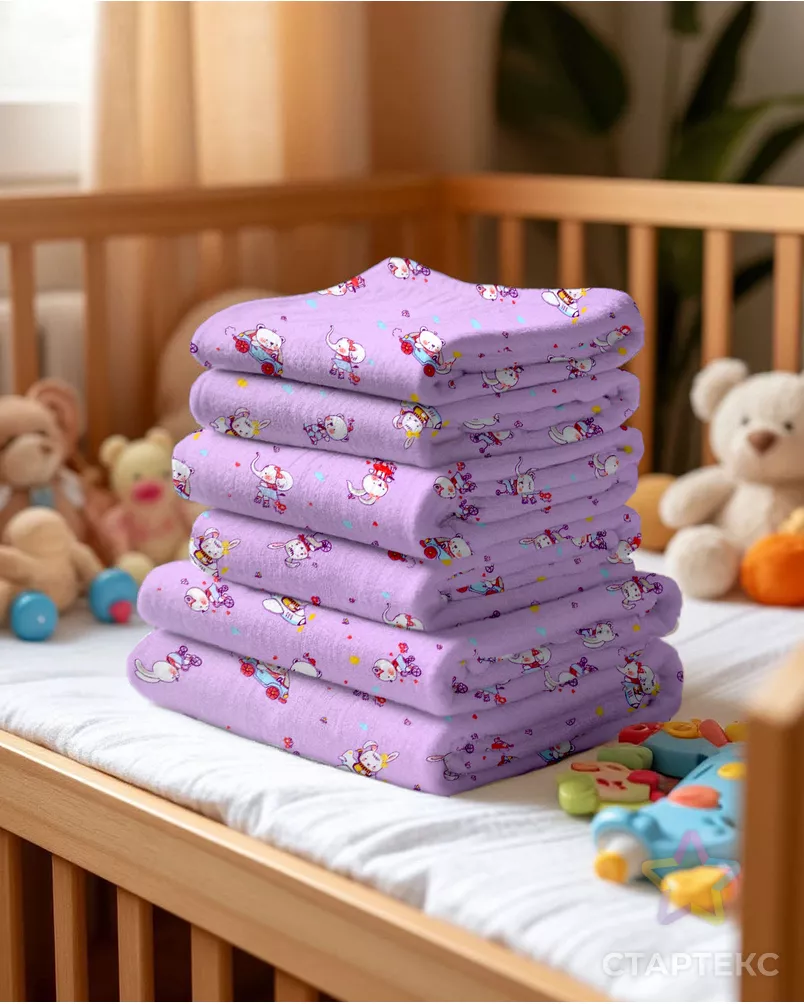 Фланель детская "Веселый транспорт" арт. ФД75-119-1-1652.016 - рис. 5