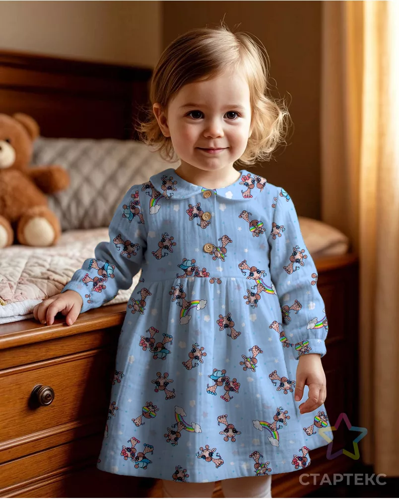 Радужные жирафики (Фланель детская) арт. ФД-2-1-0876.157 - рис. 9