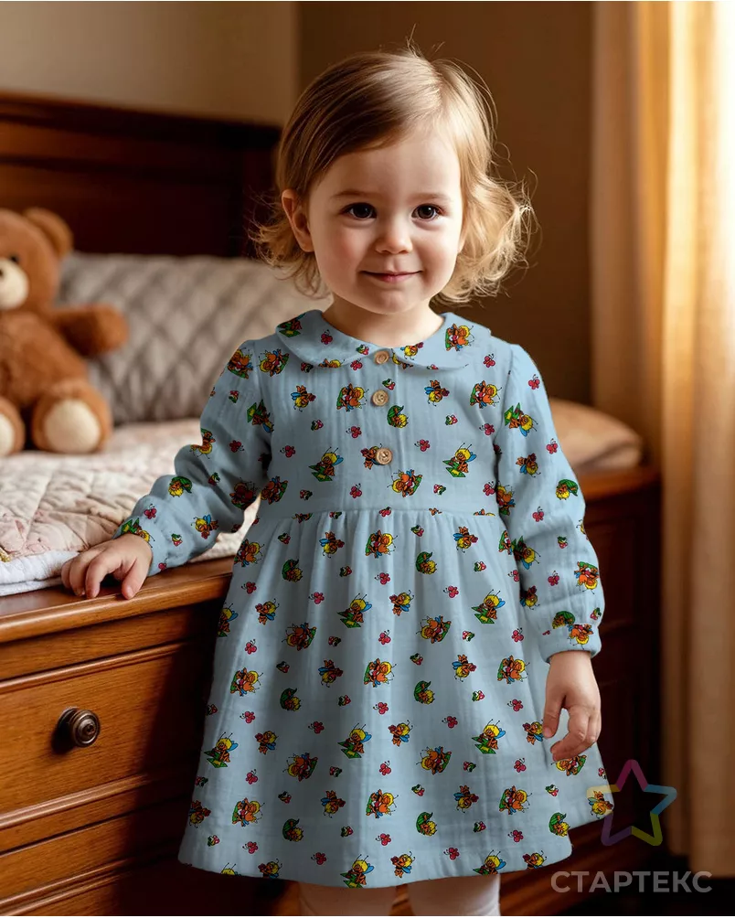 Фланель детская "Пчелки" арт. ФД75-74-1-1652.020 - рис. 8