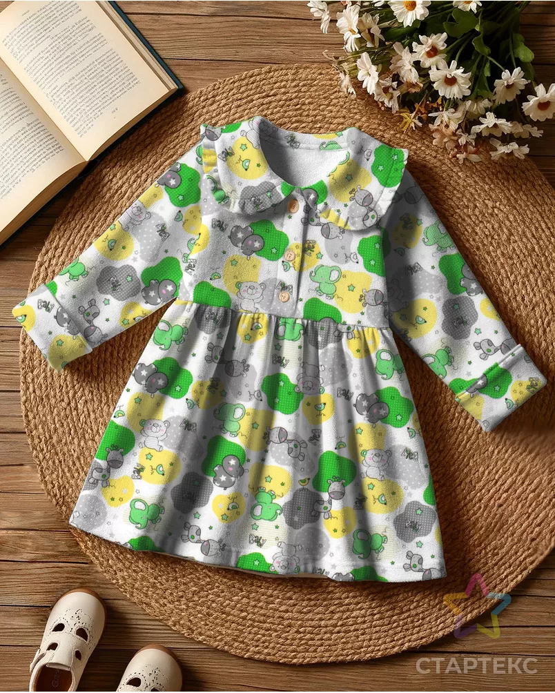 Звездные слоники (фланель детская) арт. ФД90-170-1-0876.127 - рис. 7