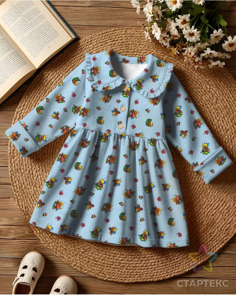 Фланель детская "Пчелки" арт. ФД75-74-1-1652.020 - рис. 7