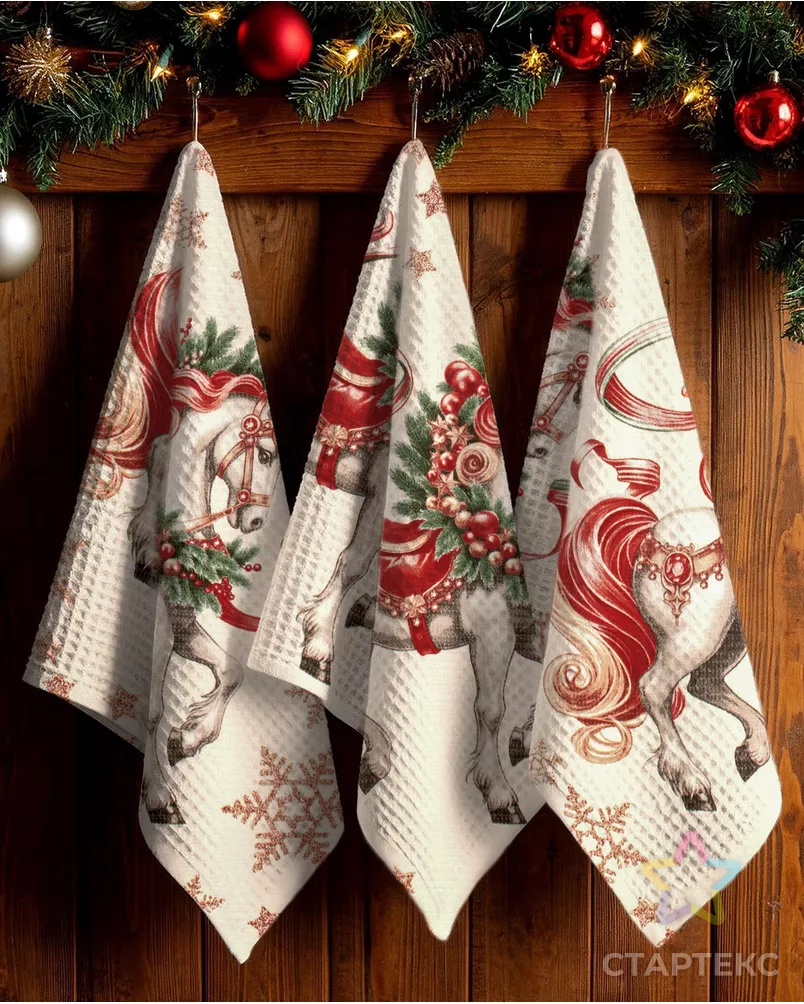 Сказочный конь (полотно вафельное 50 см) арт. ПВ50-488-1-0989.166 - рис. 7