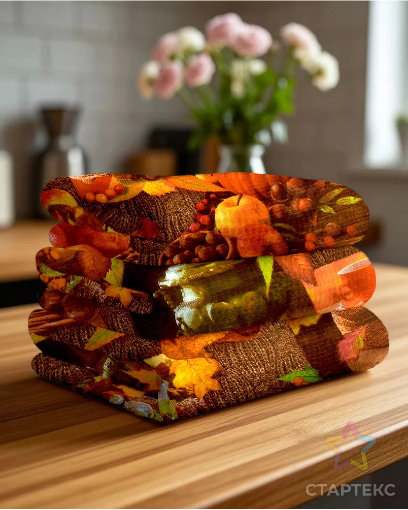 Осень (Полотно вафельное 50 см) арт. ПВ50-244-1-0989.122 - рис. 7