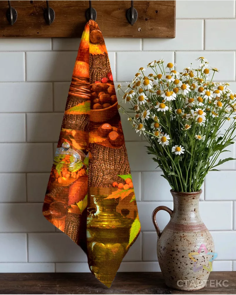 Осень (Полотно вафельное 50 см) арт. ПВ50-244-1-0989.122 - рис. 5